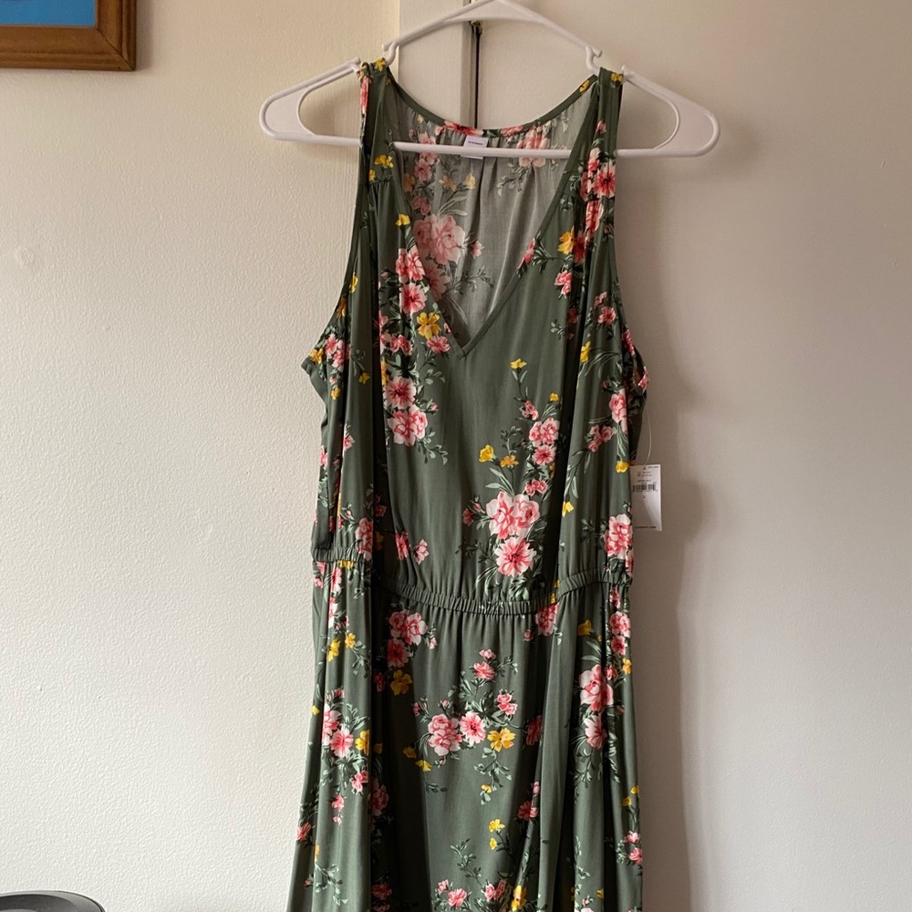 Beautiful Green Flowery Sundress